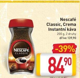 Instantní káva Nescafé Classic