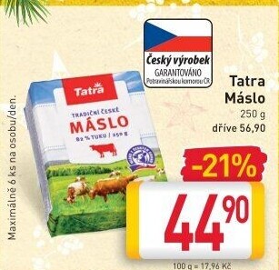 Máslo Tatra