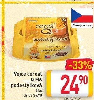 Vejce M Cereál Q z podestýlky Schubert