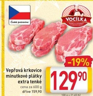 Vepřová krkovice bez kosti Vocílka