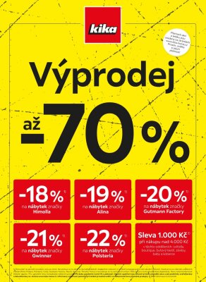 akční leták Kika nábytek 20.12.2021-2.1.2022