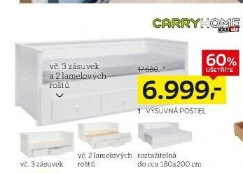 VÝSUVNÁ POSTEL