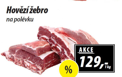 Hovězí žebra s kostí