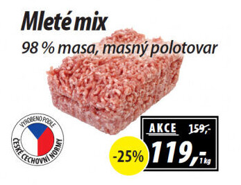 Mleté maso mix