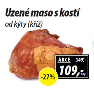 Uzené maso od kýty s kostí