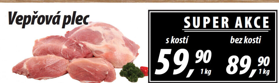 Vepřová plec s kostí
