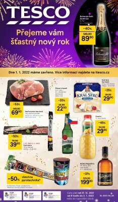 akční leták Tesco 27.12.2021-2.1.2022