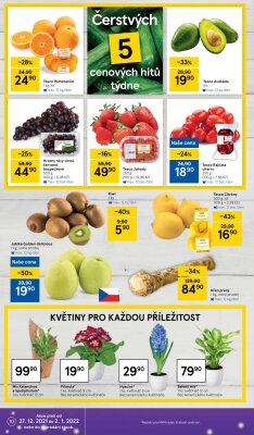 akční leták Tesco 27.12.2021-2.1.2022
