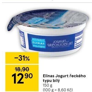 Bílý jogurt řecký Elinas