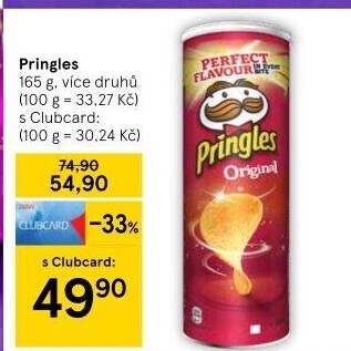 Chipsy Pringles - tubus