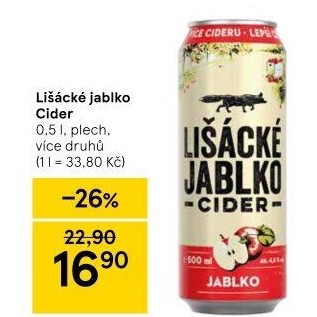 Cider Lišácké jablko Heineken