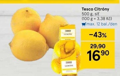 Citrony Tesco