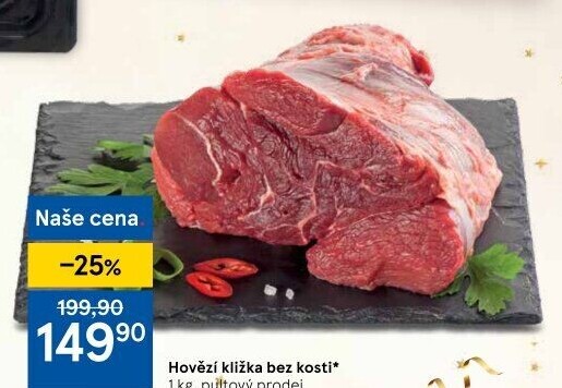 Hovězí přední bez kosti - kližka