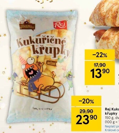 Kukuřičné křupky Rej
