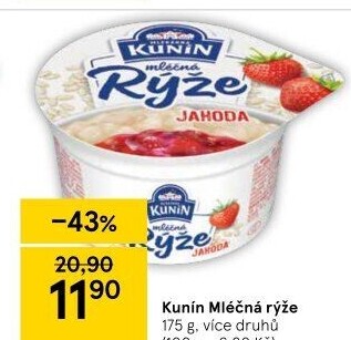 Mléčná rýže Kunín