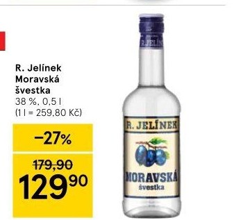 Pálenka Švestka Moravská Rudolf Jelínek