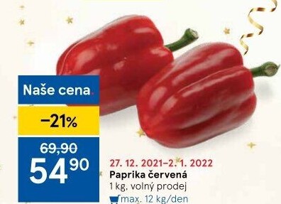 Paprika červená