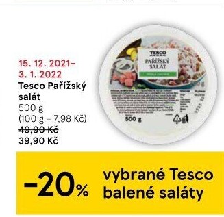 Pařížský salát Tesco