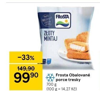 Porce tresky obalovaná mražená Frosta