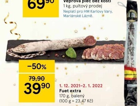 Salám Fuet extra Vic D'