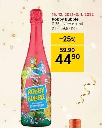 Sekt nealkoholický dětský Robby Bubble