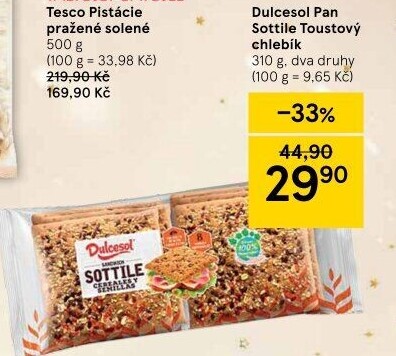 Toustový chléb Dulcesol