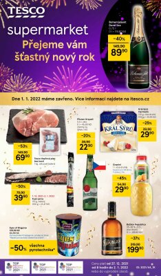 akční leták Tesco 27.12.2021-2.1.2022