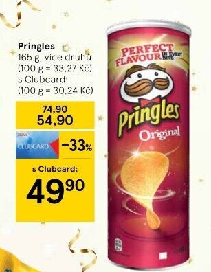 Chipsy Pringles - tubus