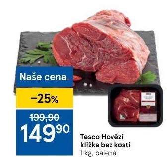 Hovězí kližka bez kosti Tesco