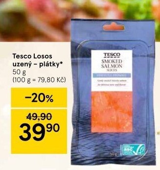 Losos uzený Tesco