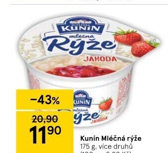 Mléčná rýže Kunín