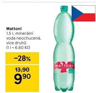 Ochucená voda Mattoni