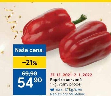 Paprika červená