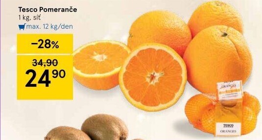 Pomeranče Tesco