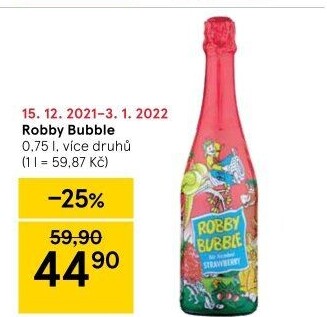 Sekt nealkoholický dětský Robby Bubble