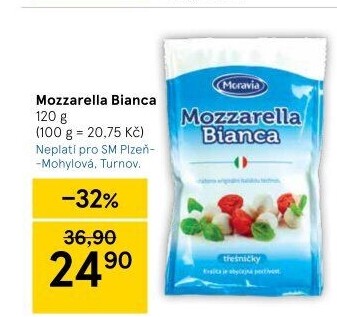 Sýr Mozzarella Bianca Moravia