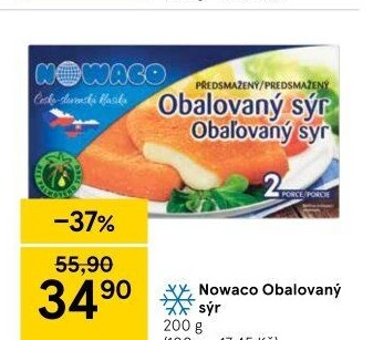 Sýr obalovaný mražený Nowaco