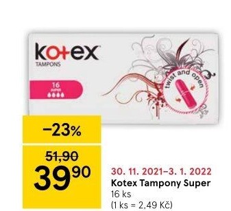 Tampony Kotex