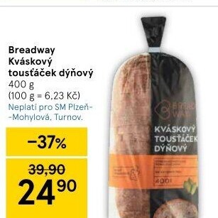 Toustový chléb kváskový dýňový Breadway