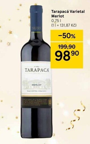 Víno Merlot Viňa Tarapaca
