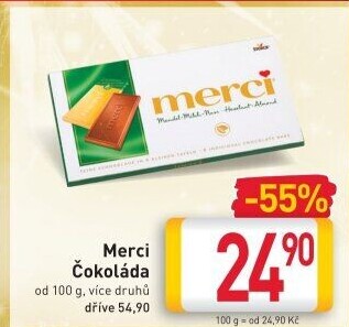Čokoláda Merci