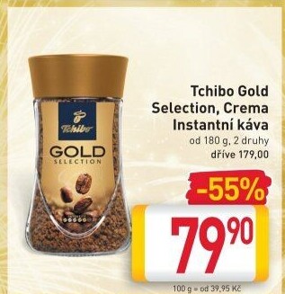 Instantní káva Crema Tchibo Gold Selection