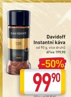 Instantní kávy Davidoff