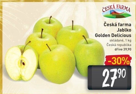 Jablka Golden Delicious Česká Farma