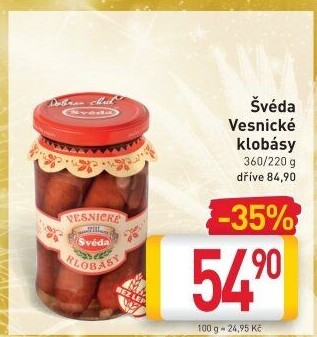 Klobásky Vesnické Švéda