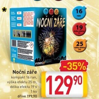 Ohňostroj Noční záře Pyroco