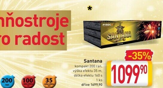 Ohňostroj Santána Pyroco
