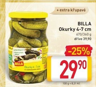 Okurky Billa