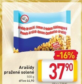 Pražené arašídy Alika
