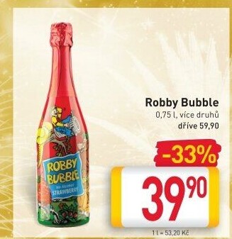 Sekt nealkoholický dětský Robby Bubble